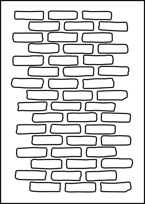 brick background paper  coloring pages