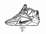 Lebron Nike Tennis Durant Jordans Coloringhome sketch template