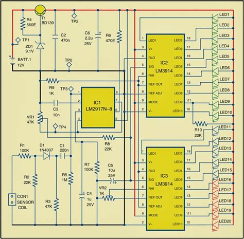 rpm meter  automobiles circuit diagram electronic circuits diagram