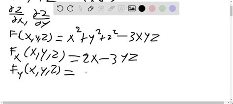 solved use equations 5 to find ∂z ∂x and ∂z ∂y x 2 y 2 z 2 3 x y z