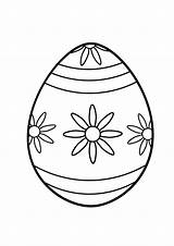 Coloring Easter Egg Lines Flowers Printablesfree Pages Now Printable sketch template