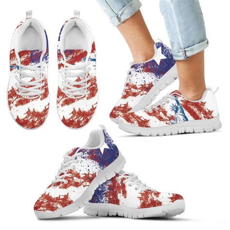flag  statue  liberty inspired running shoes designs  myutopia shout