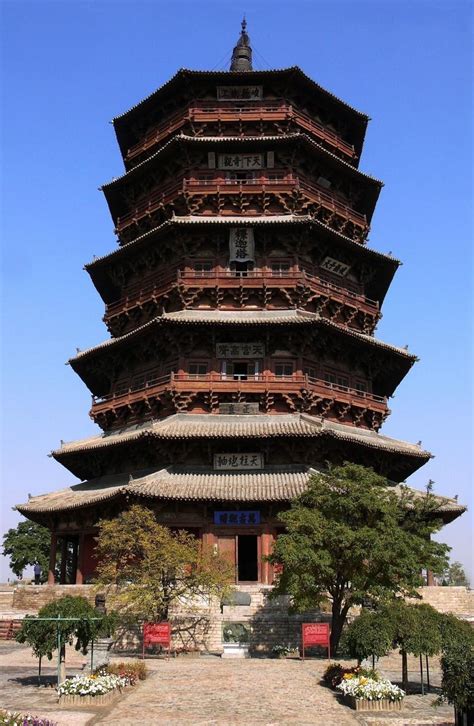 yingxian pagoda yiangxian  structurae