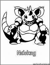 Coloring Nidoking Pages Pokemon Poison Fun Koffing Colouring Getcolorings sketch template