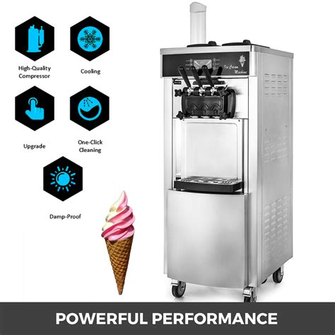 Máquina De Helado Suave 20 28l H 2200w Pantalla Lcd Ice Cream Machin