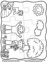 Puzzle Coloring Pages Jigsaw Printable Bible Getdrawings Getcolorings Color sketch template