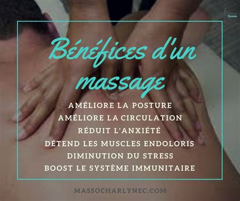 voici quelques exemples de bienfaits d un massage bienfaits du