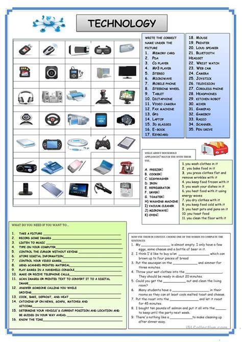 Technology Worksheet Free Esl Printable Worksheets Made By Teachers