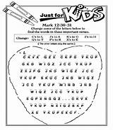 Commandment Greatest Kids Bible Puzzle Activities Pages School Sunday Coloring Lessons Church Craft Children Commandments Puzzles Verse Calvary Kid Childrens sketch template