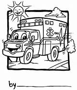 Ambulance Drawing Cartoon Clipart Aid First Coloring Kids Ems Pages Gif Cliparts Kid Detail Library Clipground sketch template