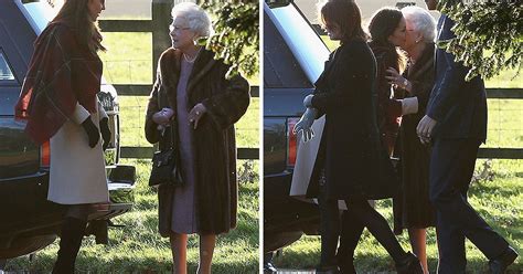 kate middleton leaves prince george in the warm for christmas day service at sandringham