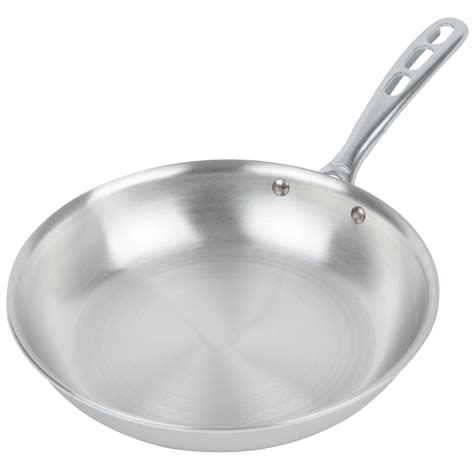 wear  aluminum fry pan  natural finish  plated trivent handle