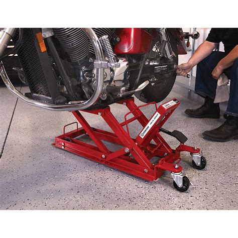 strongway  lb hydraulic motorcycle liftutility vehicle lift