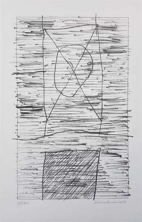 jan schoonhoven  originele grote litho handgesigneerdgenummerd gedateerd