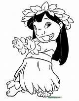 Lilo Stitch Coloring Pages Disney Printable Cute Color Hula Print Kids Colorir Drawings Dancing Disneyclips Colorare Da Getcolorings Christmas sketch template