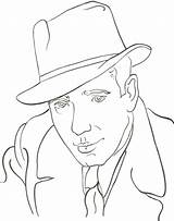 Bogart Wallflower Humphrey sketch template