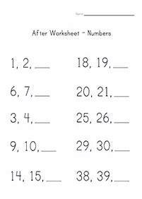 kindergarten worksheets page