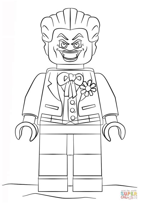 lego joker coloring page  printable coloring pages