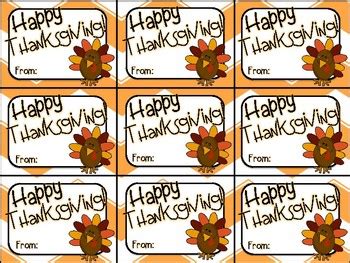 printable thanksgiving gift tag happy thanksgiving tpt