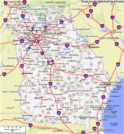 georgia map  cities map  georgia click   city maps