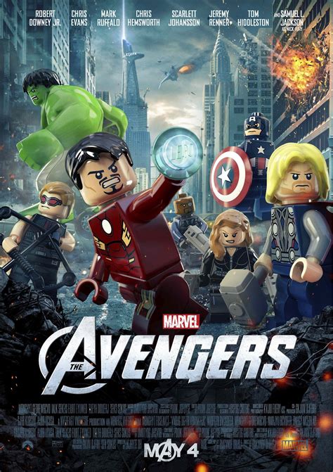 poster lego marvels  avengers  los vengadores checalamovie