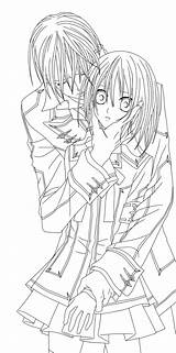 Vampire Knight Coloring Anime Pages Drawing Coloriage Female Zero Lineart Getdrawings Deviantart Yuuki sketch template