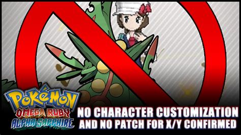 Pokémon Omega Ruby And Alpha Sapphire News No Character