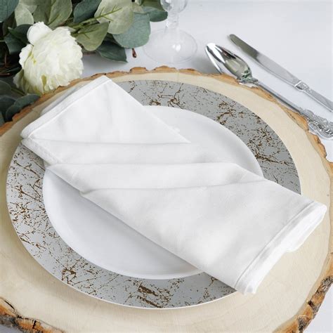 efavormart pack   premium white    washable cotton napkins great  wedding party