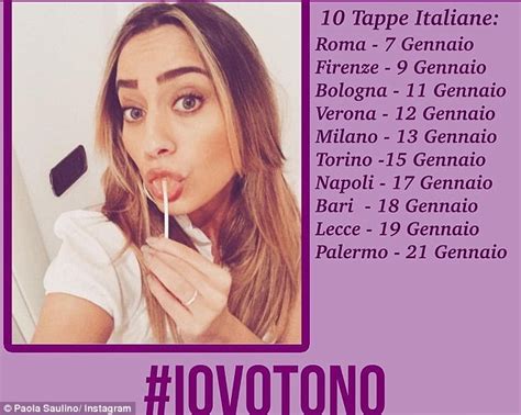 paola saulino promised sex to everyone that voted no in italian