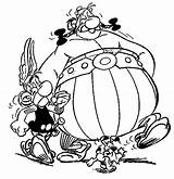 Asterix Coloring Pages Obelix sketch template