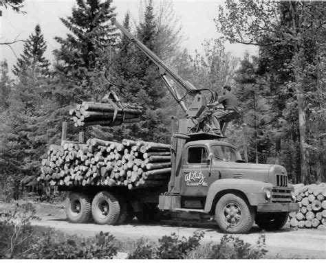 transpress nz international lf logging truck