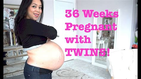 weeks pregnant  twins final update itsmommyslife youtube