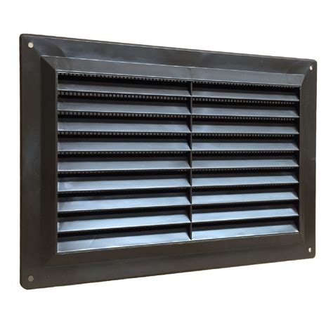 brown plastic louvre air vent wall grille homesmart