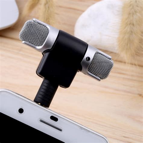 portable mini stereo microphone mic mm jack pc laptop notebook worldwide left
