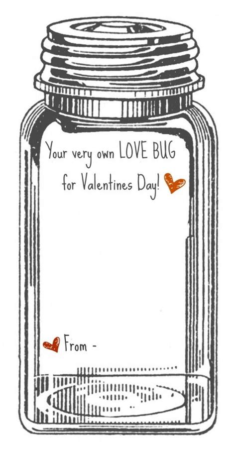 love bug valentine printable