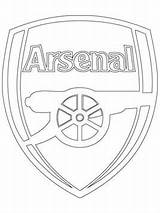 Coloring Soccer Europe Clubs Pages Arsenal Fun Kids sketch template