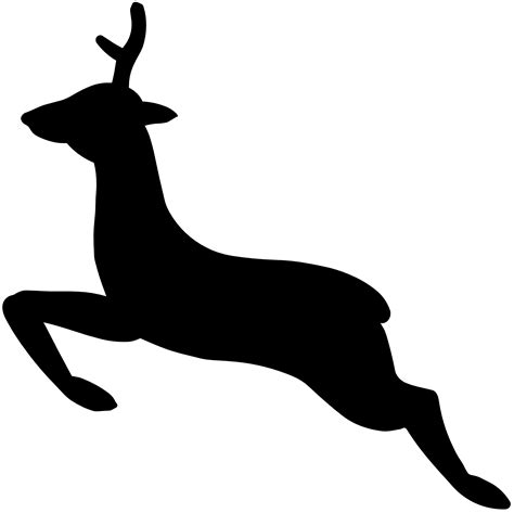 reindeer silhouette cliparts   reindeer silhouette