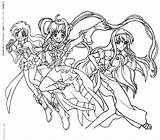 Mermaid Melody Coloring Pages Pichi Pitch Cartoons Choose Board sketch template
