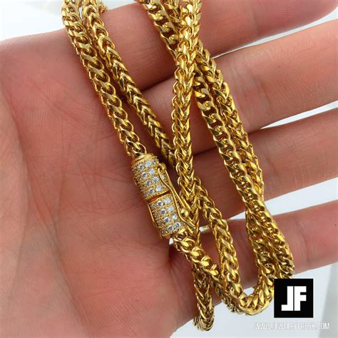 mm  gold ip luxury edition franco chain jewelryfresh