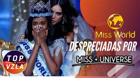 ganadoras de  mundo  fueron despreciadas por  universo   crown