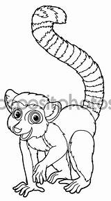 Lemur Coloring Pages Cartoon Aye Stock Kids Animal Children Caricature Animals Illustration Colouring Alphabet Printable Getdrawings Getcolorings Results sketch template