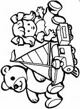 Toys Toy Colouring Coloring Pages Kids Clipart Speelgoed Fun sketch template