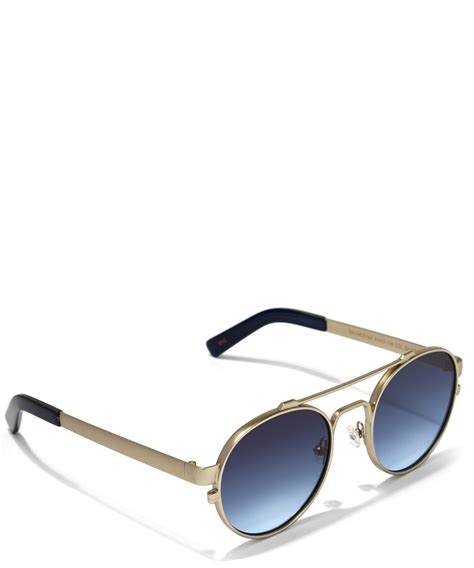 lyst moscot aviator sunglasses in blue for men