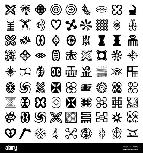 set  adinkra symbols isolated  white background african symbols  xxx hot girl