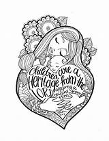 Coloring Adult Pages Etsy Bible Heritage Verse Printable Psalm Mother Quotes Book Motherhood Child Doodling Sold sketch template