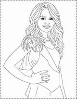 Coloring Pages Gomez Selena Rihanna Sheets Colouring Drawing Nicole Kids Hair Long Dessin Le Print Books Liars Pretty Little Girl sketch template