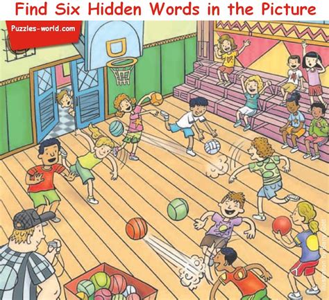 find  hidden words   picture part  puzzles world