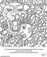 Coloring Psychedelic Pages Ornaments Printable Categories sketch template