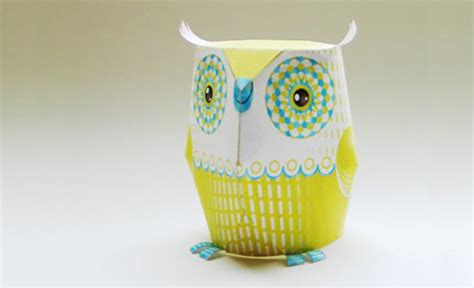 owl barn  paper owl  printable template