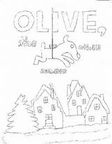 Reindeer Olive Other sketch template